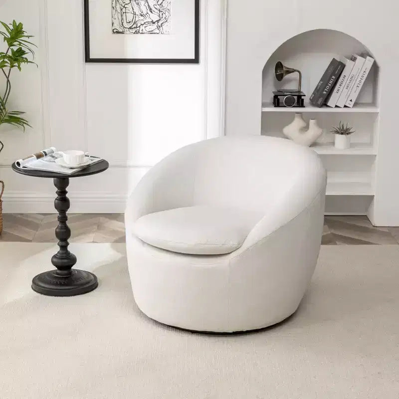 Poltrona botte moderna Winnie, girevole a 360°