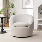 Poltrona botte moderna Winnie, girevole a 360°