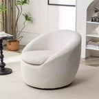 Poltrona botte moderna Winnie, girevole a 360°
