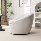 Poltrona botte moderna Winnie, girevole a 360°