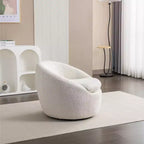 Poltrona botte moderna Winnie, girevole a 360°