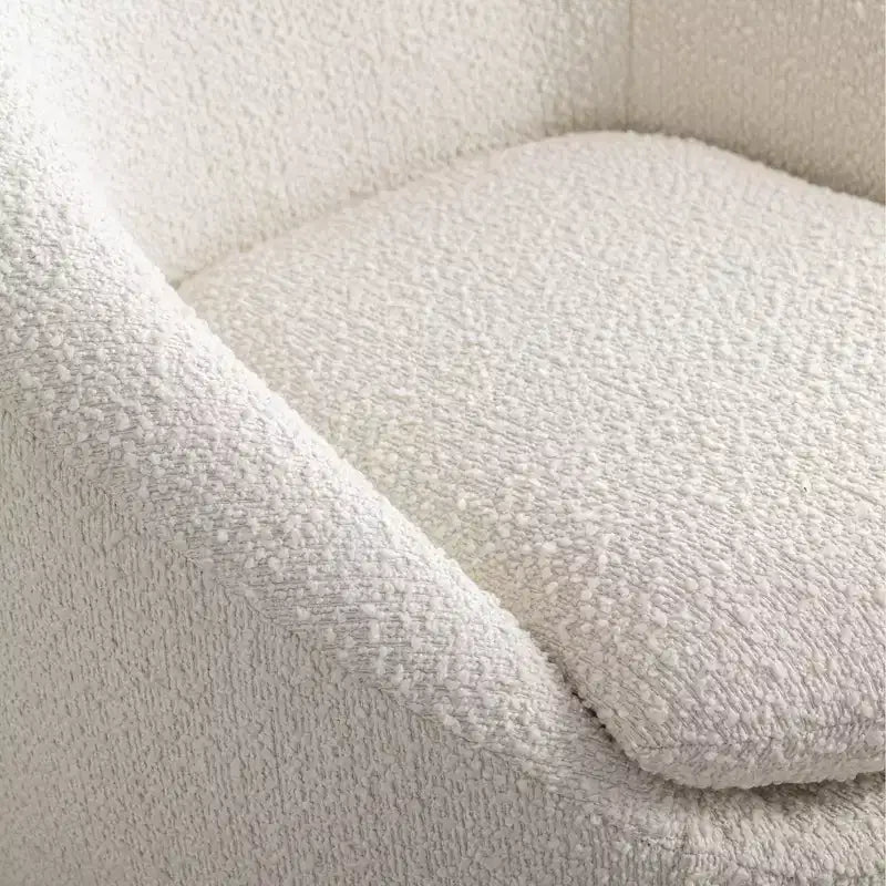 Poltrona botte moderna Winnie, girevole a 360°