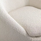 Poltrona botte moderna Winnie, girevole a 360°