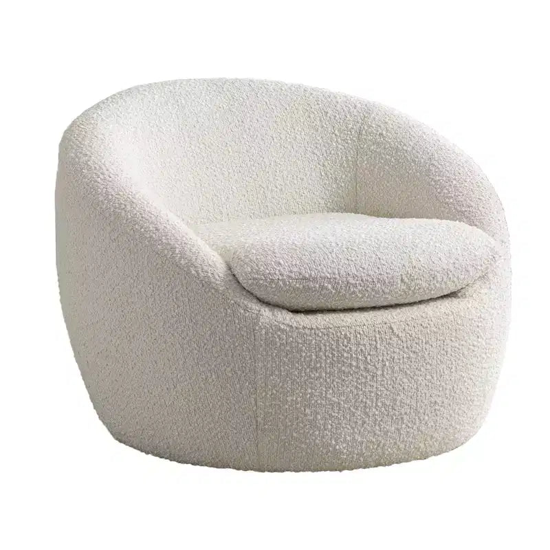 Poltrona botte moderna Winnie, girevole a 360°