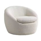 Poltrona botte moderna Winnie, girevole a 360°