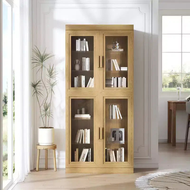 Mobile in legno d'accento con ripiani regolabili