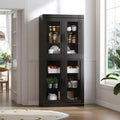 PexFix Wood Accent Cabinet with Adjustable Shelves