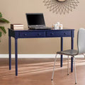 Scrivania Janice Farmhouse a 2 cassetti - Blu