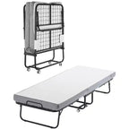 VEVOR Rollaway Bed, 31 in x 75 in Folding Bed with 4 in Mattress, Twin Size Foldable Bed with Sturdy Metal Frame & Memory Foam Mattress
