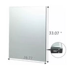 Specchio da parete per parrucchiere, specchio per salone attrezzato per parrucchieri bagno, nero