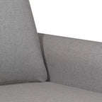 Divano a 2 Posti Grigio Chiaro - Stile Moderno con Tessuto Resistente, Robusta Struttura in Metallo e Compensato, Sedute Confortevoli e Facile Montaggio