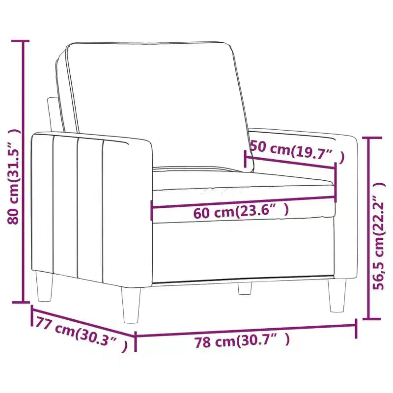 Poltrona Sofà Grigio Scuro - Seduta Rivestita in Velluto con Telaio in Metallo - Design Moderno per Comfort in Soggiorno e Ufficio