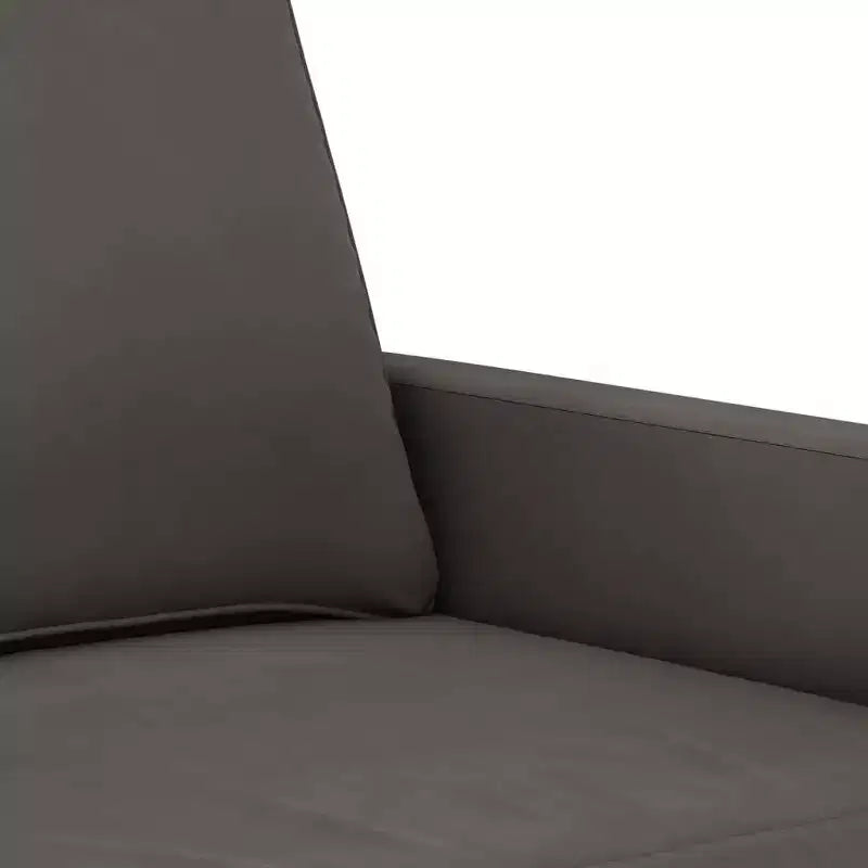 Poltrona Sofà Grigio Scuro - Seduta Rivestita in Velluto con Telaio in Metallo - Design Moderno per Comfort in Soggiorno e Ufficio