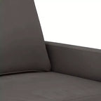 Poltrona Sofà Grigio Scuro - Seduta Rivestita in Velluto con Telaio in Metallo - Design Moderno per Comfort in Soggiorno e Ufficio