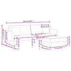Divano Velluto Nero (100% poliestere), legno, plastica Grande