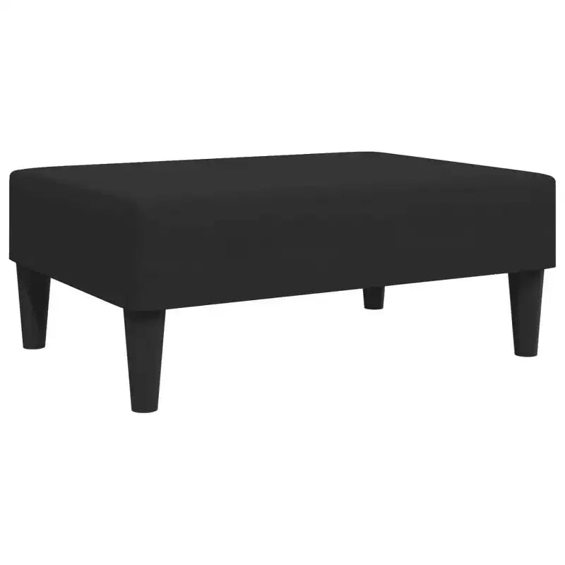 Divano Velluto Nero (100% poliestere), legno, plastica Grande