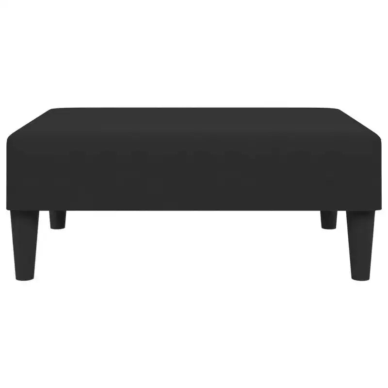 Divano Velluto Nero (100% poliestere), legno, plastica Grande