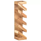 Portabottiglie per 5 bottiglie in legno massello di acacia