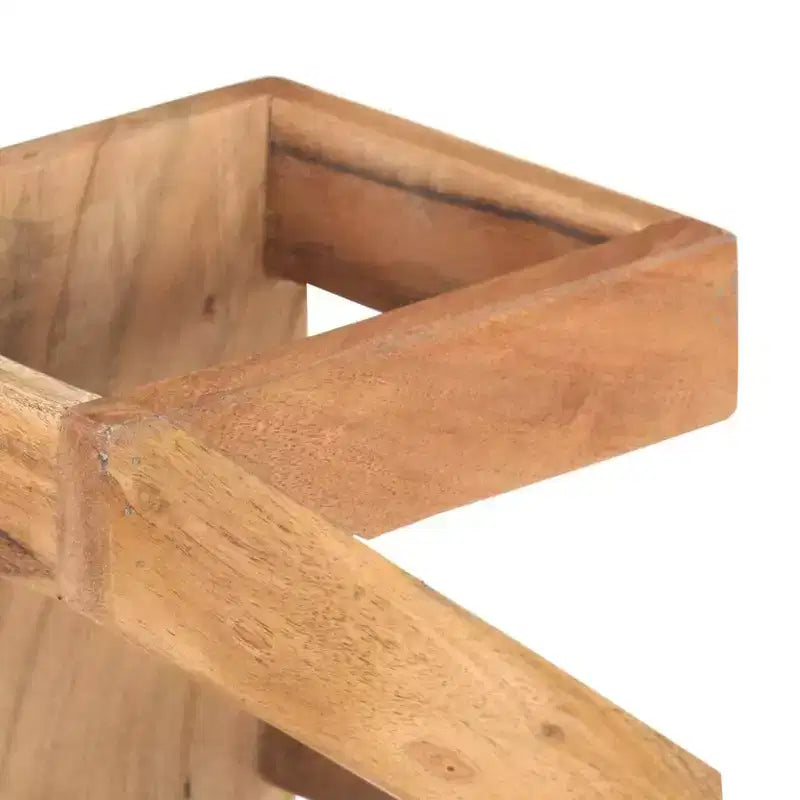 Portabottiglie per 5 bottiglie in legno massello di acacia
