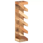 Portabottiglie per 5 bottiglie in legno massello di acacia