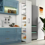 Collei Moderno Carrello da Cucina Alto a 6 Ripiani con Ruote