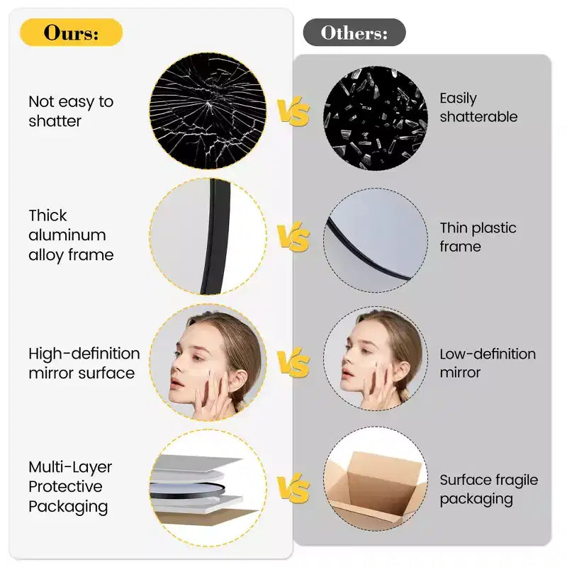 Specchio da parete rotondo oro 18", specchio da trucco con cornice in metallo per bagno, ingresso e camera da letto