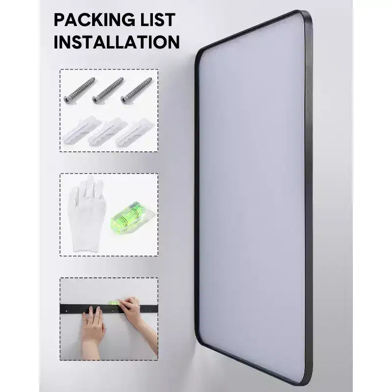 Specchio da parete rotondo oro 18", specchio da trucco con cornice in metallo per bagno, ingresso e camera da letto