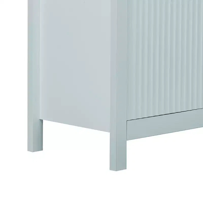 Mobile credenza a buffet Wave Design, armadietto contenitore con ante a chiusura ammortizzata e 3 cassetti, consolle per cucina soggiorno studio
