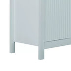 Mobile credenza a buffet Wave Design, armadietto contenitore con ante a chiusura ammortizzata e 3 cassetti, consolle per cucina soggiorno studio