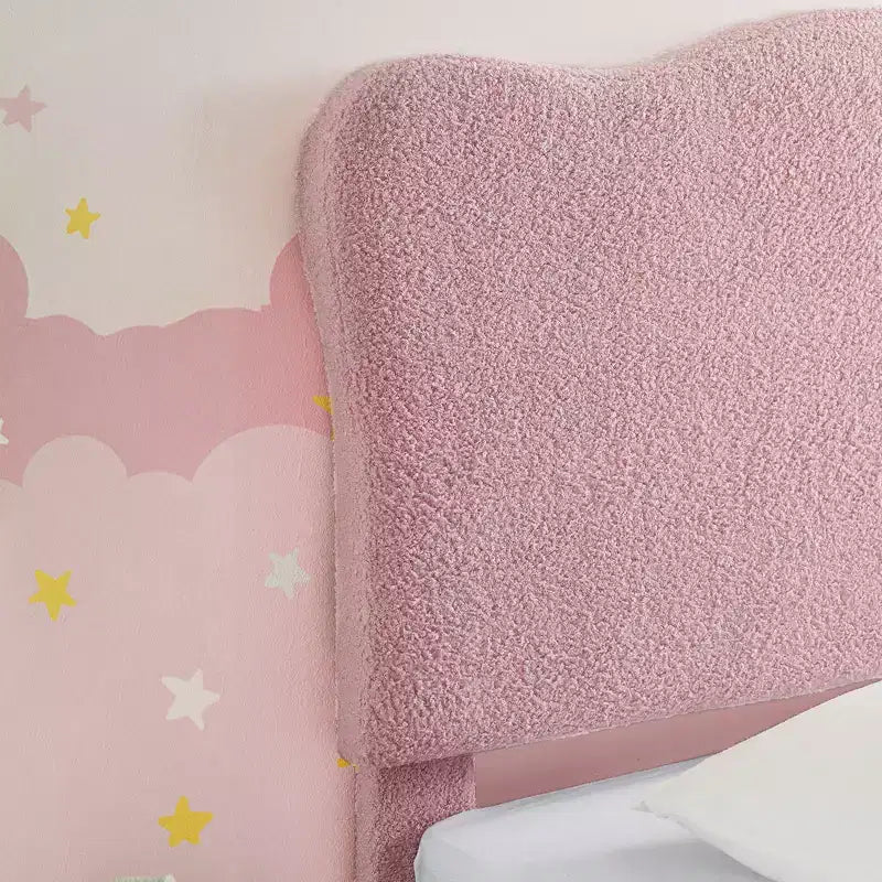 Base letto imbottita con testiera regolabile, robusto supporto a doghe in legno, mobili letto moderni per bambini, nessun materasso a molle richiesto