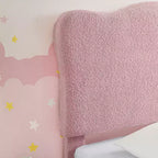 Base letto imbottita con testiera regolabile, robusto supporto a doghe in legno, mobili letto moderni per bambini, nessun materasso a molle richiesto