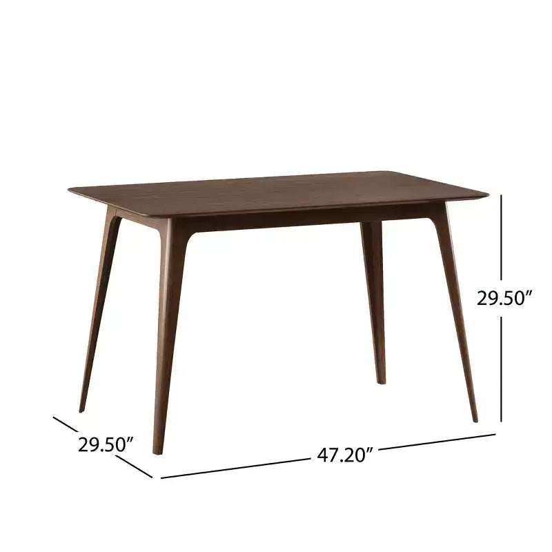 Sedia da pranzo Dryn moderna di metà secolo, imbottita in legno di hevea con schienale curvo
