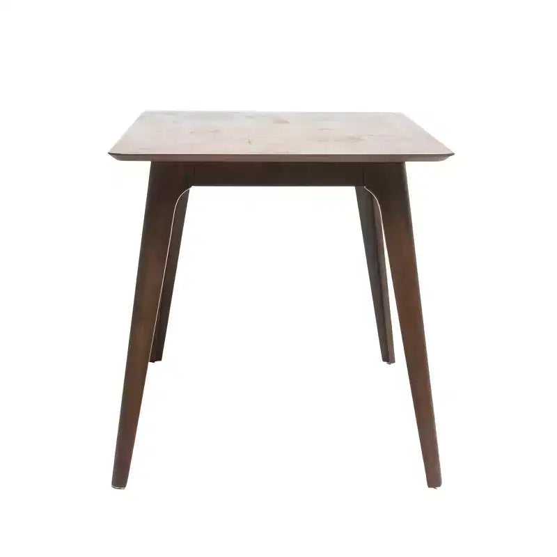 Sedia da pranzo Dryn moderna di metà secolo, imbottita in legno di hevea con schienale curvo