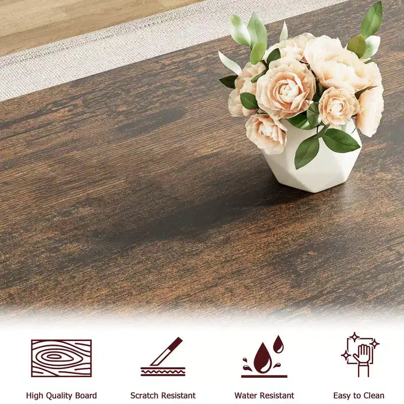 Tavolo da pranzo con panche, tavolo da cucina per 4 persone, struttura robusta in metallo, tavolo da pranzo salvaspazio per appartamento, cucina, sala da pranzo