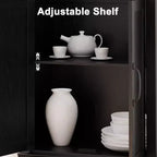 Librerie rustiche con ante, Libreria a 5 ripiani con contenitore, Mobiletto in legno per soggiorno, casa, ufficio, camera da letto