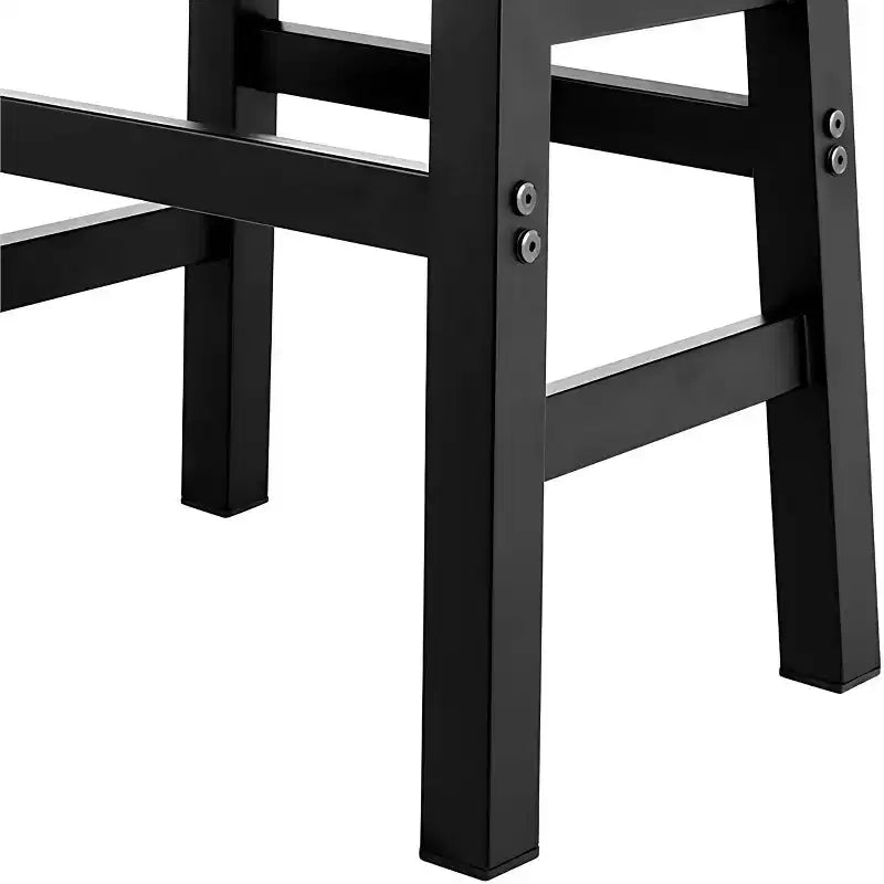 Sgabello da bar Pomona ad altezza bancone da 26" con gambe in metallo marroni