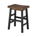 Sgabello da bar Pomona ad altezza bancone da 26" con gambe in metallo marroni