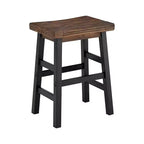 Sgabello da bar Pomona ad altezza bancone da 26" con gambe in metallo marroni