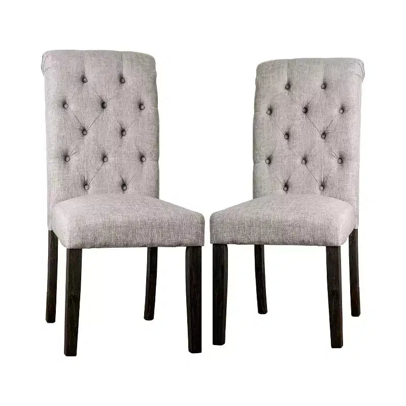 Sedia Hepburn Nero Anticato/Grigio Chiaro