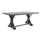 Sedia Hepburn Nero Anticato/Grigio Chiaro