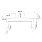 Scrivania Gaming e Ufficio Curva Ultrawide Edizione Speciale e Tappetino per Mouse Lavabile e 3 Fori Personalizzati per Supporti Monitor con Gestione Cavi
