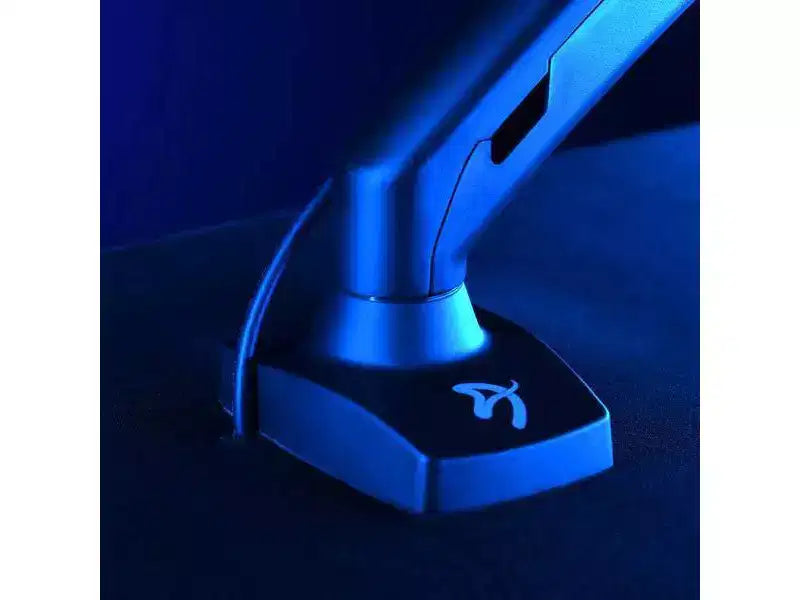 Scrivania Gaming e Ufficio Curva Ultrawide Edizione Speciale e Tappetino per Mouse Lavabile e 3 Fori Personalizzati per Supporti Monitor con Gestione Cavi