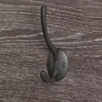 Afton 4 Ganci Appendiabiti da Parete per Ingresso Organizer per Cappotti Appendiabiti Effetto Legno Invecchiato e Ganci Marrone Scuro