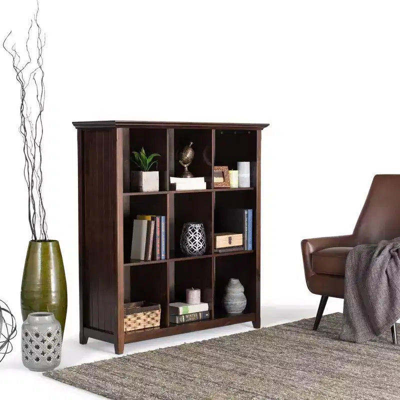 Libreria e unità di archiviazione a 9 cubi Normandy 48x44