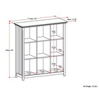 Libreria e unità di archiviazione a 9 cubi Normandy 48x44