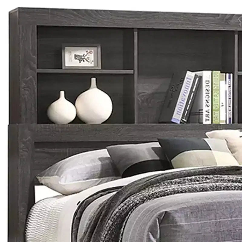 Lantha Letto con Contenitore Quercia Grigia