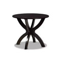 35 Tilde Wide Round Wood Dining Table - Baxton Studio