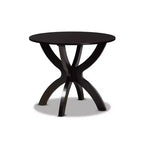 35 Tilde Wide Round Wood Dining Table - Baxton Studio