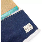 Organizzatore da appendere alla porta dell'armadio a 2 scomparti, borsa portaoggetti a parete con 3 tasche in tessuto di cotone foderato, 11,75x27 pollici