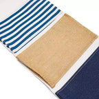 Organizzatore da appendere alla porta dell'armadio a 2 scomparti, borsa portaoggetti a parete con 3 tasche in tessuto di cotone foderato, 11,75x27 pollici